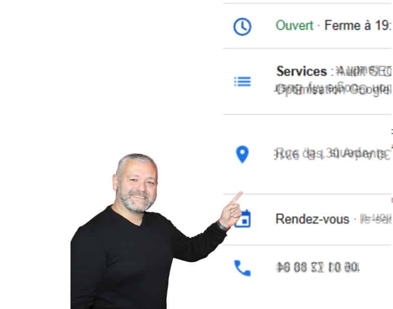 Informations de base Google Business Profile NAP entreprise locale immobilier